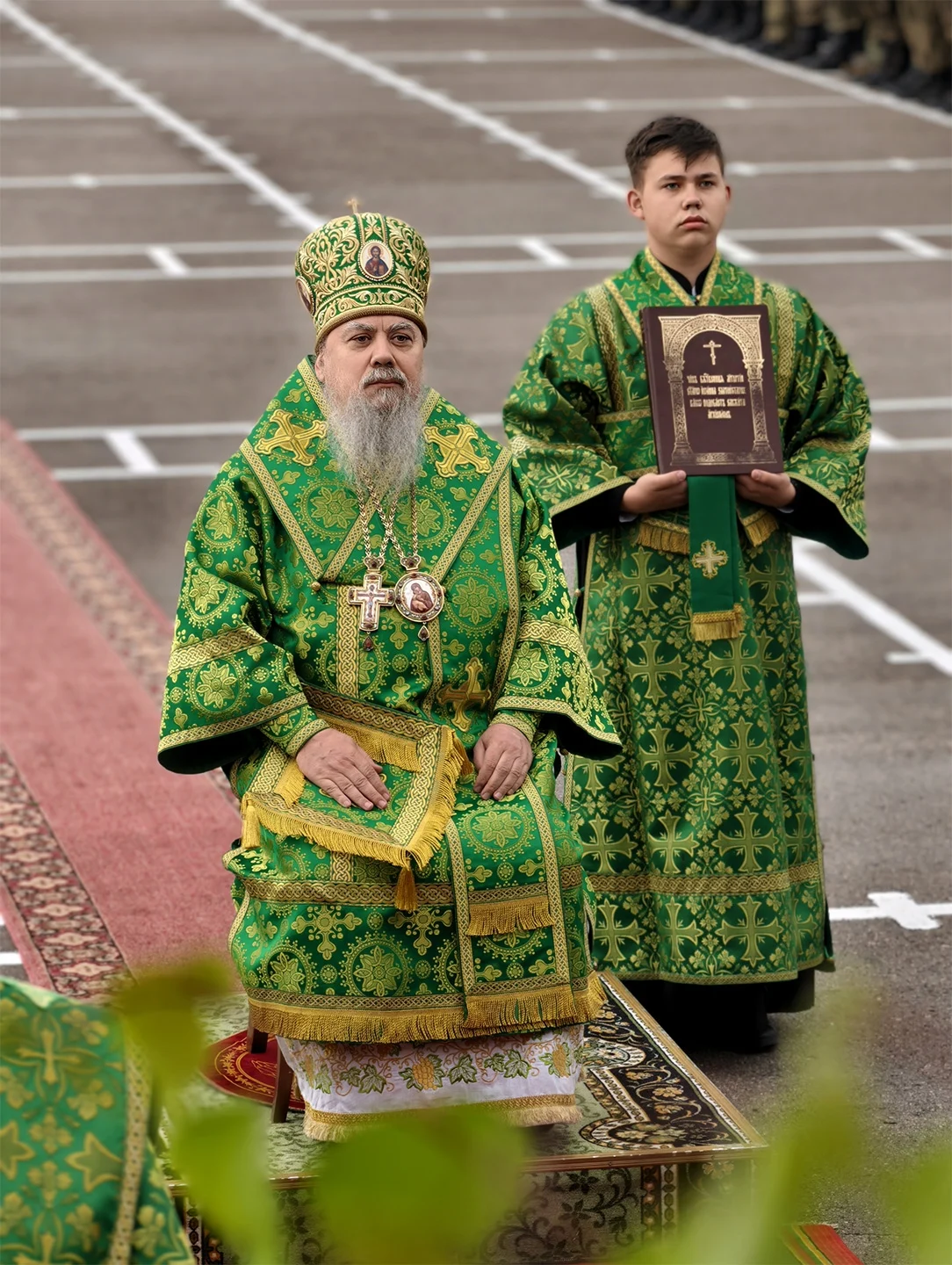 Архиерейская Литургия в воинской части поселка Мулино