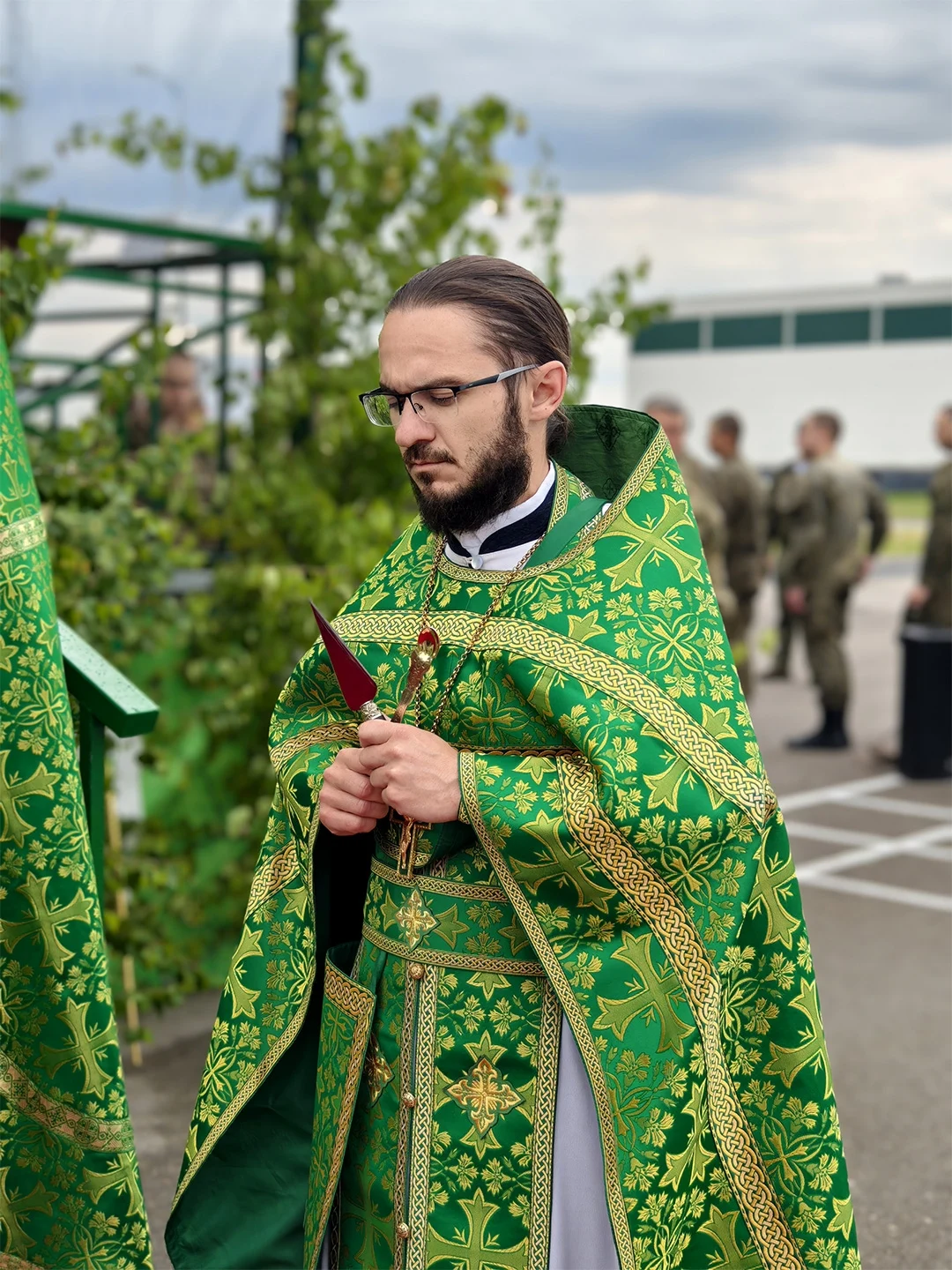 Архиерейская Литургия в воинской части поселка Мулино