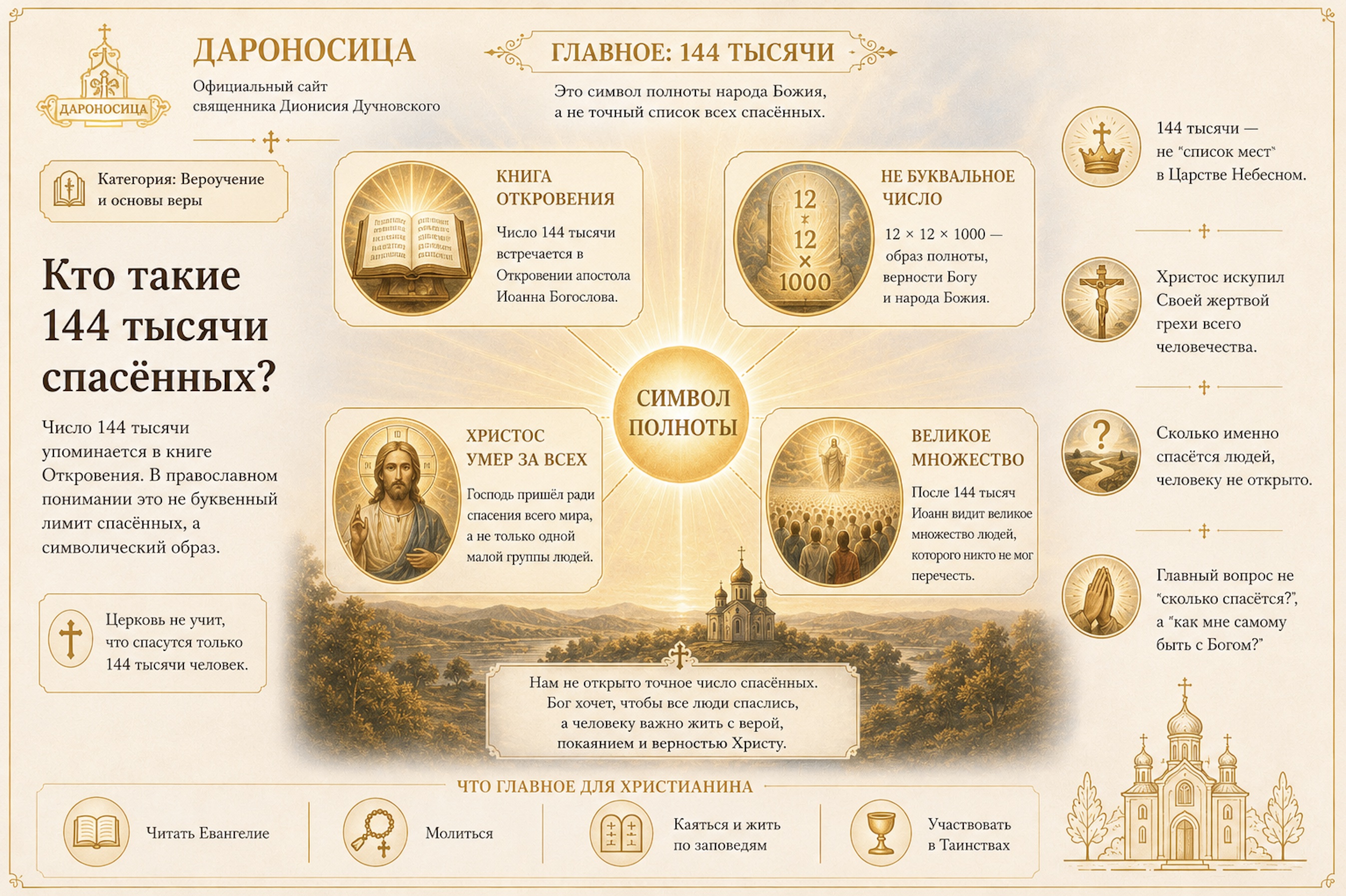 Иллюстрация к ответу: Кто такие 144 тысячи спасённых?