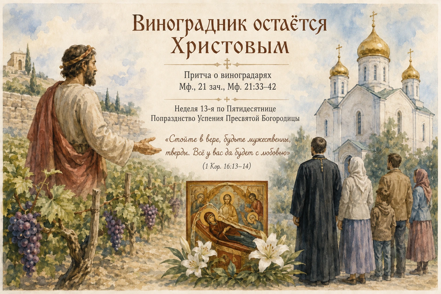 Виноградник остаётся Христовым