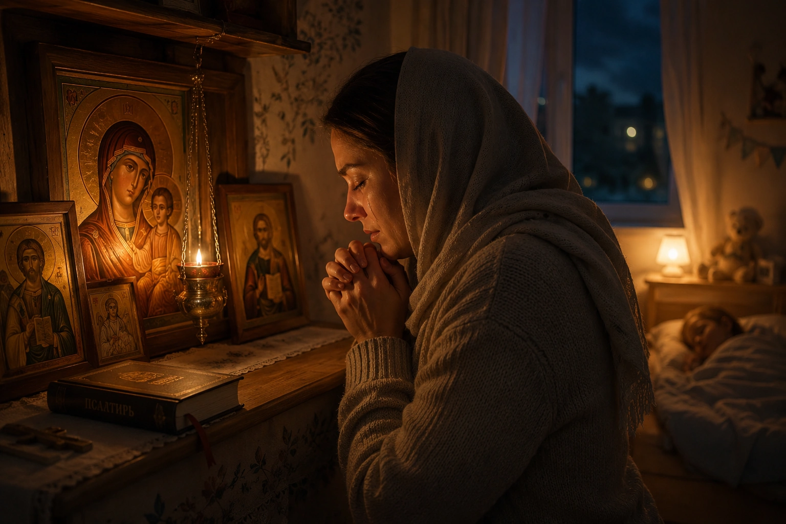 Иллюстрация к ответу: Как молиться, когда страшно за тяжело больного близкого?